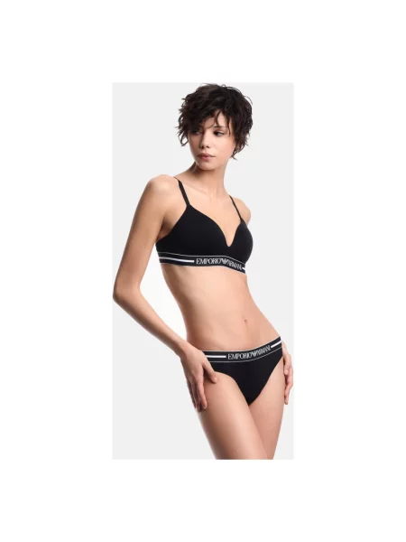 Majtki Emporio Armani z logo czarne