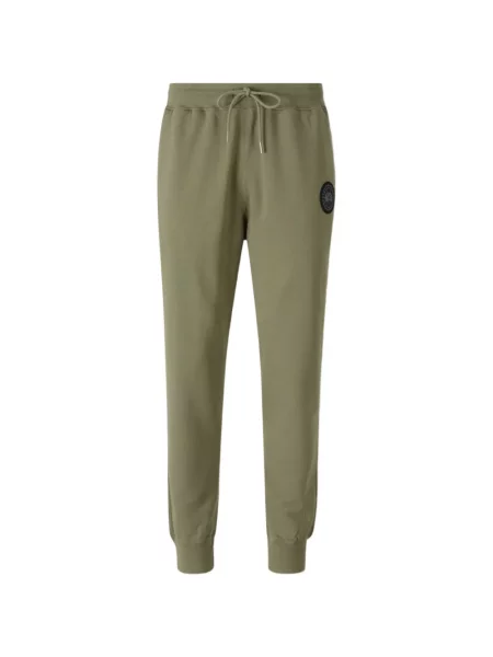 Pantaloni Canada Goose alergare cu autograf verde