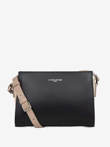 LANCASTER Paris Geantă de umăr Lancaster Sac trotteur Zippée S Smooth Noir Nude Clair Nude Foncé' negru