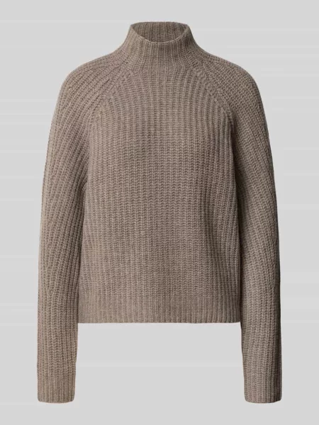 Sweter z dzianiny z mieszanki bawełny i kaszmiru model LONA' 0039 Italy