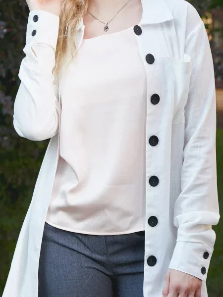 Лляна Сорочка LadyLike білий