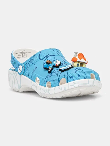 Crocs Classic Törpök Clog flip-flop többszínű flip-flopok Classic Smurfs Clog fehér