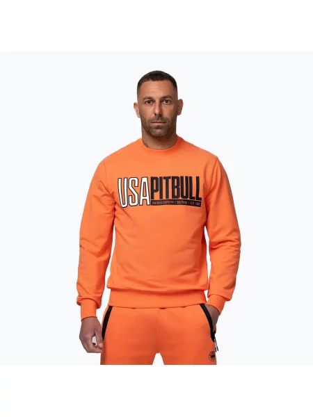 Hanorac crewneck Pitbull West Coast portocaliu