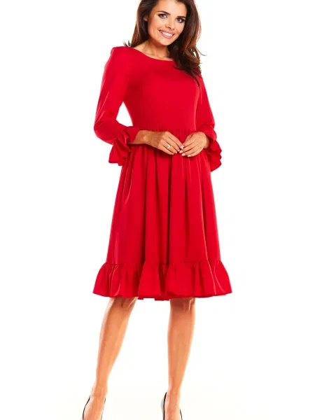 Obleka obleka Awama rdeča