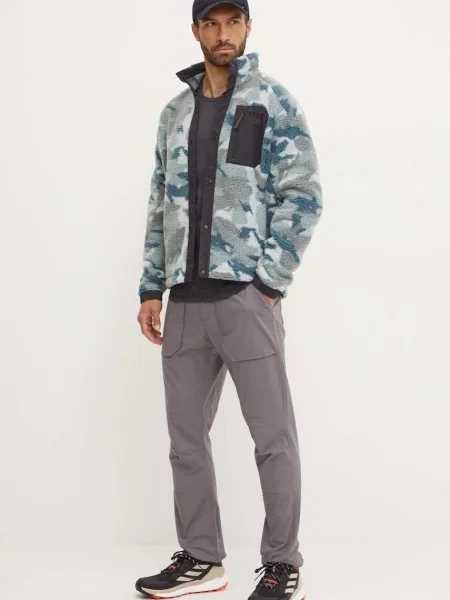 Лонгслив Fjallraven с принтом серый