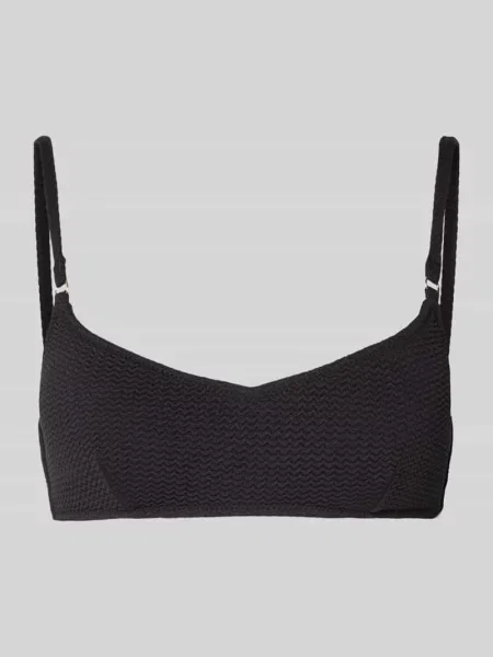 Góra bikini z regulowanymi ramiączkami Seafolly czarny