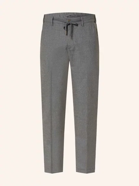 Myths Flanelové Kalhoty V Joggingovém Stylu Extra Slim Fit tmavě šedá