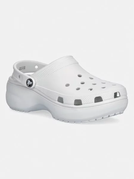 Crocs papuci Classic Platform Clog W gri
