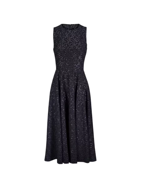 Rochie din denim Michael Kors din tweed negru