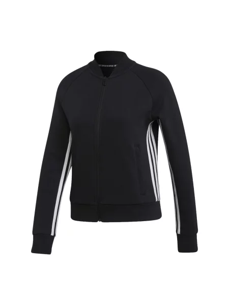 Prugasta jakna Adidas crna