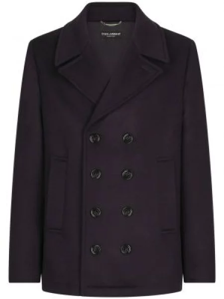 Palton Dolce & Gabbana din cașmir albastru