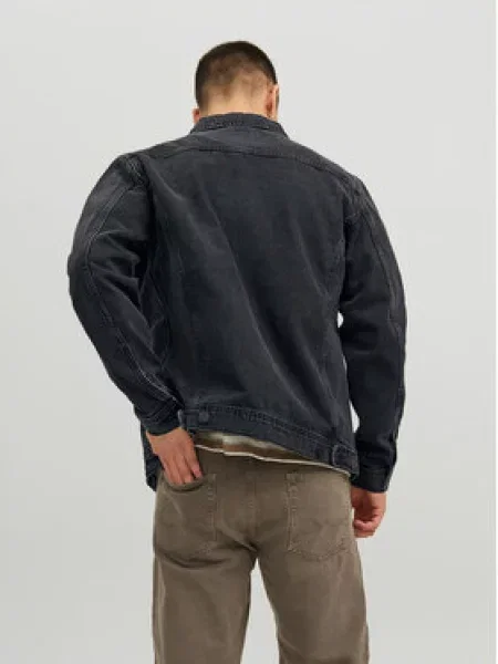 Jack&Jones Džínsová bunda čierna