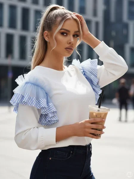 Bluza FALGIT ecru Dstreet