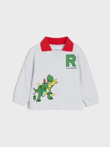 Sinsay Polo tričko s potiskem Toy Story šedá