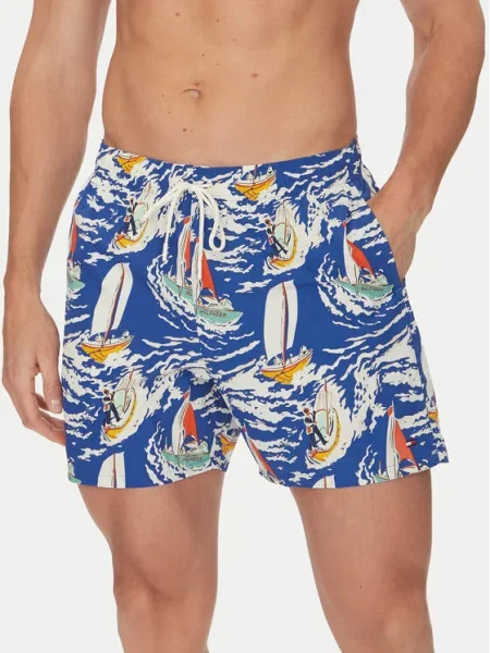Tommy Hilfiger Pantaloni scurți pentru înot albastru