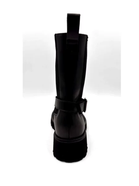 Botine Guglielmo Rotta cu platformă cu cataramă negru
