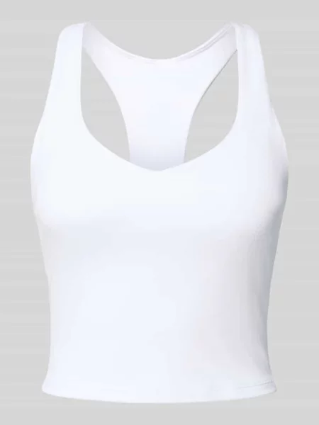 Koszulka Fabletics z okrągłym dekoltem biała