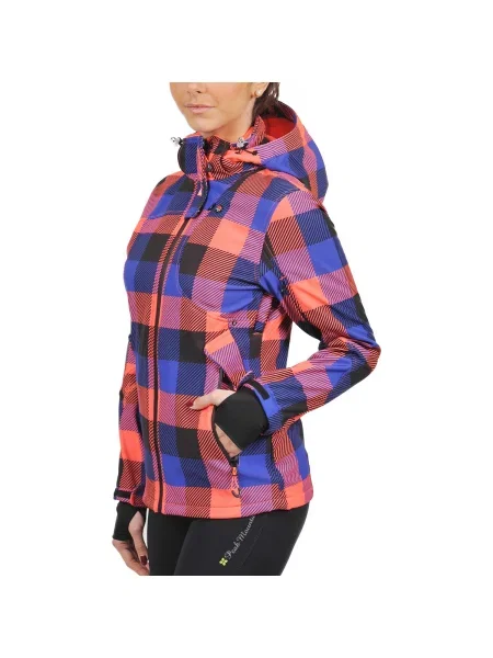 Geacă Peak Mountain softshell albastru