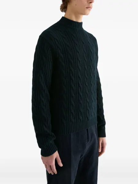 Pulover Jil Sander tricotate albastru