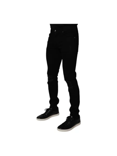 Skinny jeansy skinny Dolce And Gabbana czarne