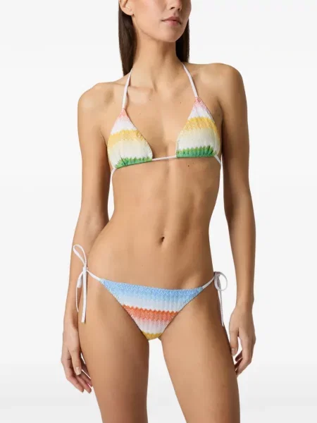 Bikini Missoni alb