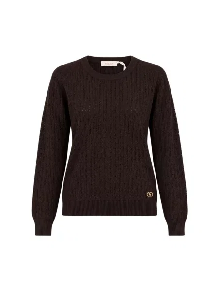 Dzianinowy sweter Yes Zee brązowy