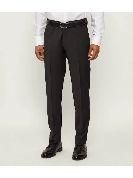 TIGER OF SWEDEN Pantaloni Tenutas cu adaos de lână negru