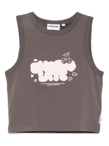 Top Chocoolate cu imagine gri