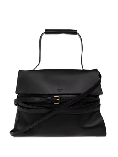 Geantă shopper Moschino cu legături negru