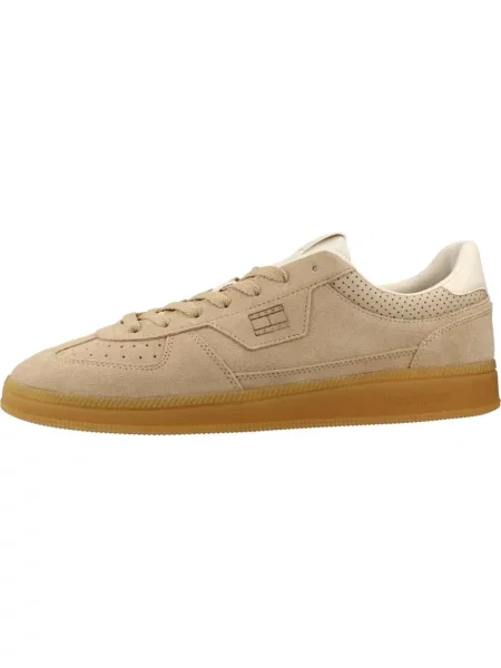 Sneakersy Tommy Hilfiger zamszowe brązowe