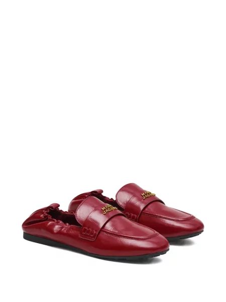 Pantofi loafer Marc Jacobs din piele cu autograf roșu