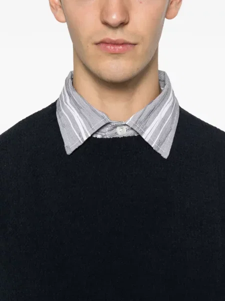 Pulover Roberto Ricci Designs cu decolteu rotund albastru