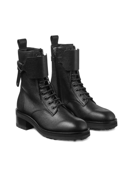 Buty do kostki Jimmy Choo bez obcasa czarne