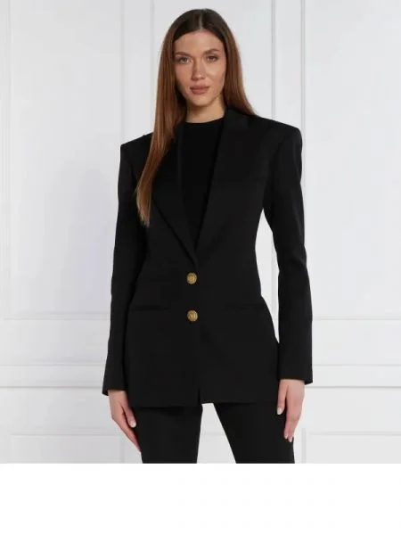 Balmain De lână sacou negru