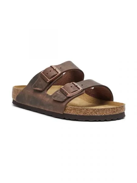 Birkenstock Bőr papucs Arizona barna