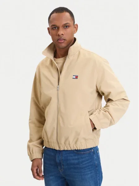 Tommy Jeans Demisezoninė striukė Essential smėlio