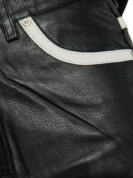 Fustă din piele Gestuz negru