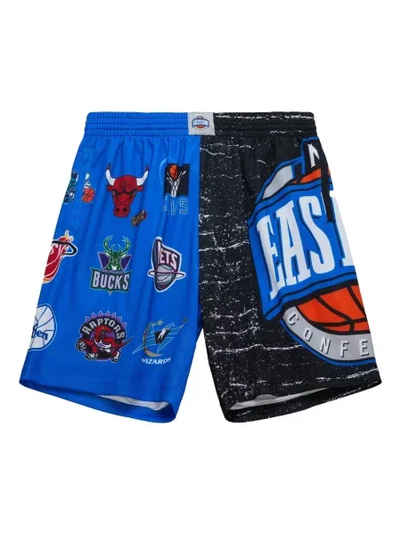 Pantaloni scurți Mitchell & Ness albastru