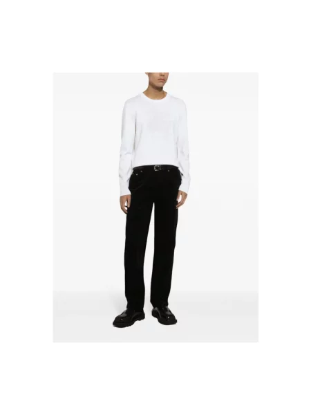 Sweter Dolce And Gabbana z logo biały