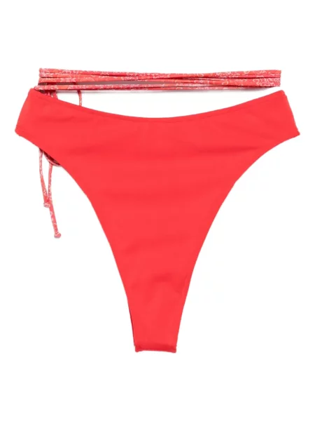 Bikini Roberta Einer cu talie înaltă roșu