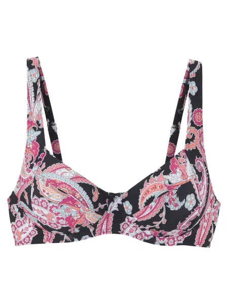 SUNSEEKER Sutien costum de baie albastru deschis / roz / negru alb