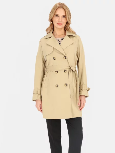 Trencz Perso dwurzędowy czarny