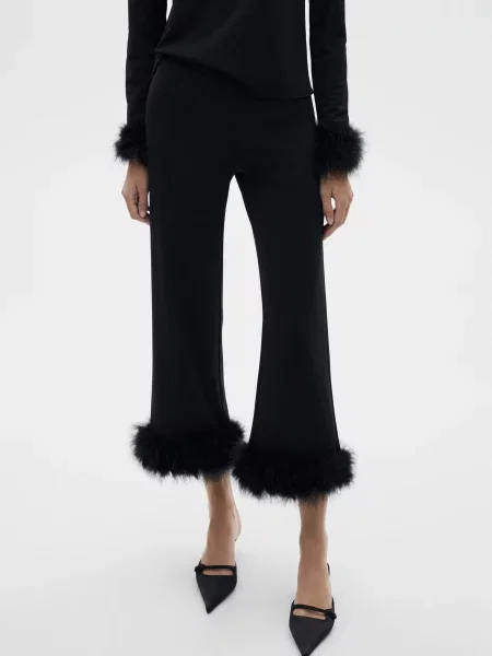 Штани повсякденні MANGO чорний