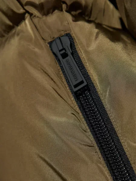 Palton Dsquared2 cu glugă verde