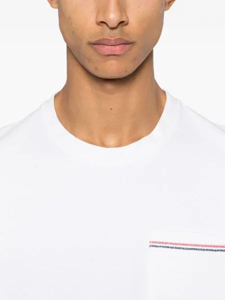 Tricou Thom Browne din jerseu alb