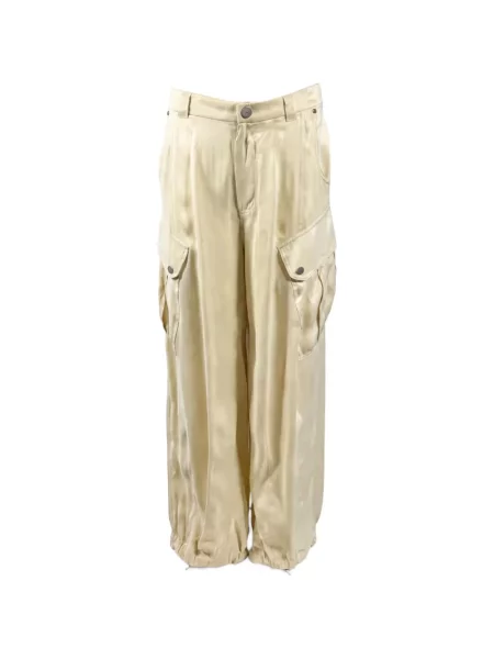 Pantaloni cargo Pinko din satin