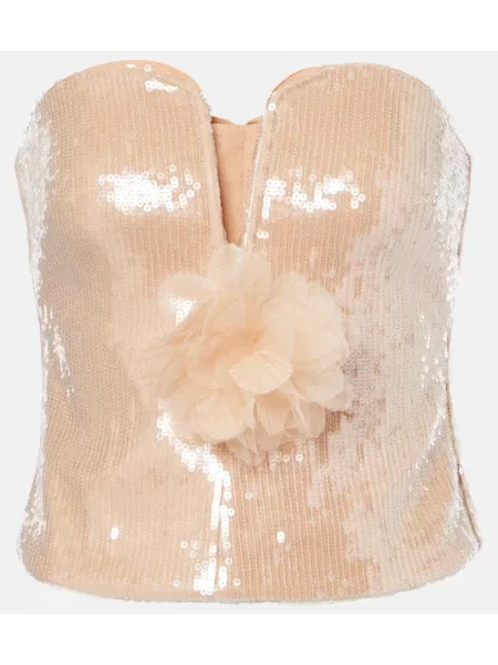 Sutien Self-portrait cu model floral bej