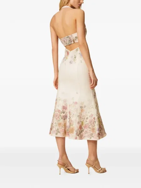 Rochie Twinset cu model floral cu imagine de costum