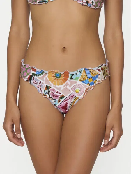 Seafolly Μπικίνι κάτω μέρος Beach Bohème ροζ