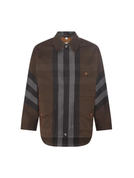 Parka Burberry brązowa